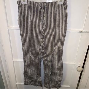 Urban Outfitters Blue & Tan Stripped Pants